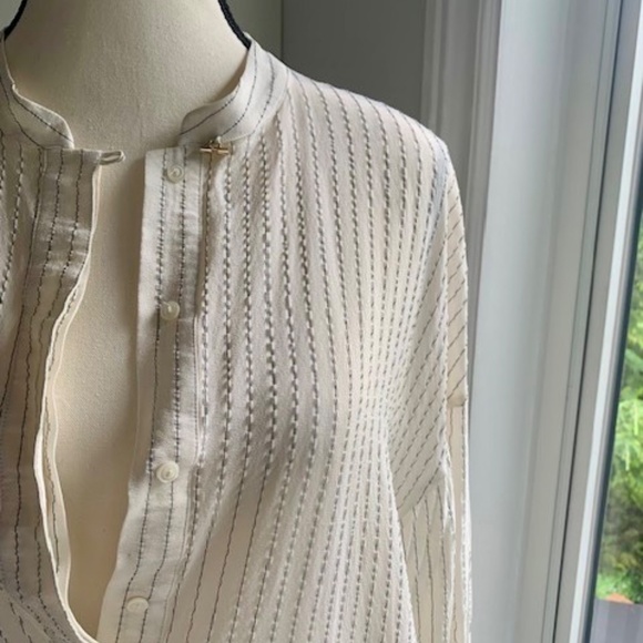 Massimo Dutti dress tunic shirt silk US8 - Picture 4 of 15